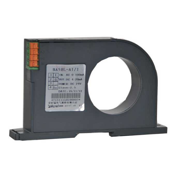 Acrel BA05-AI/I ac split type current sensor DC output measuring range 0~(0.5~10)A TS35mm din rail in the power grid